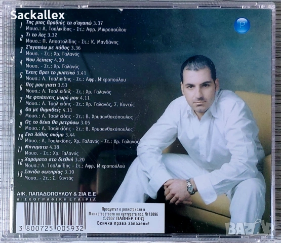 Hristos Galanos 2002, снимка 3 - CD дискове - 54899489