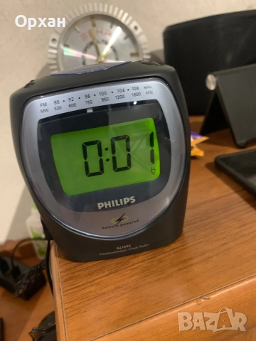 Ретро радио-будилник Philips AJ3005 (Weekendsleeper) – С оригинален адаптер, снимка 8 - Други - 54721992