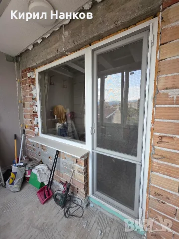 PVC дограма REHAU – балконска врата + фиксиран прозорец, 70 мм, снимка 2 - Дограми - 55381424