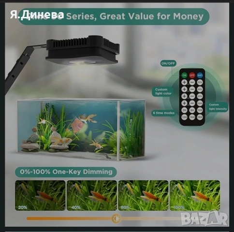 Лампа за аквариум Pixie 30, снимка 2 - Аквариуми - 55064702