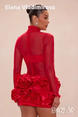 Мини рокля с 3D апликация - Бранд Fashion Nova, снимка 4 - Рокли - 55596612