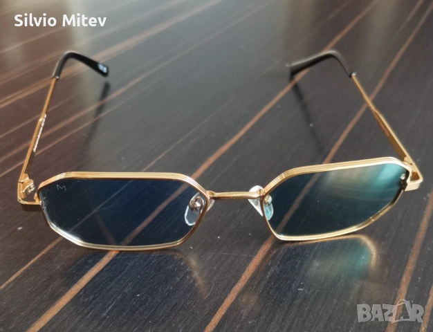 Meller Idir Unisex Слънчеви Очилa със Златна Метална Рамка и Сини Поляризирани Стъкла I-GOLDBLUE, снимка 6 - Слънчеви и диоптрични очила - 54928797