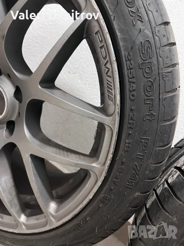 Летни гуми PETLAS 225/40R18, 255/35/R18 DOT25 с джанти, снимка 4 - Гуми и джанти - 54168806