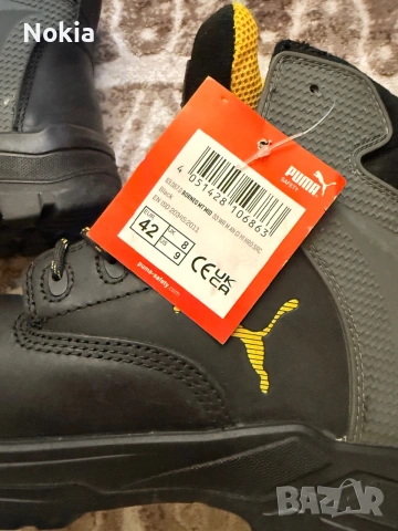 Високи работни обувки PUMA BORNEO MT MID S3, размер 42 (високи работни обувки), снимка 2 - Други - 55260316