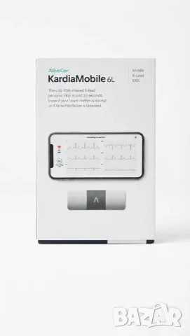 ЕКГ апарат AliveCor KardiaMobile 6L – Преносим 6-канален ЕКГ апарат