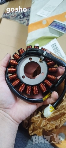 ПЛОЧКА С БОБИНИ ЗА МАГНЕТ / СТАТОР / ЗА СУЗУКИ GSXR 600 / 750 06-10 /18 БОБИНИ 3 КАБЕЛА, снимка 3 - Части - 54514071