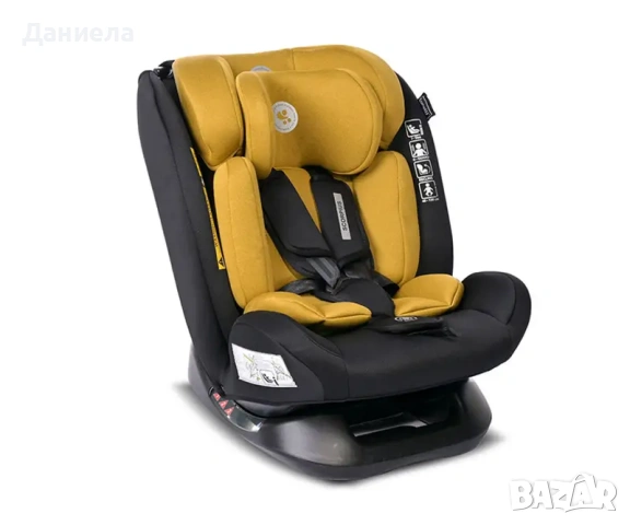 Lorelli Стол за кола Scorpius 40-150cm lemon curry