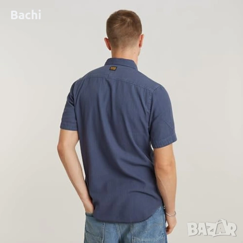 Мъжка риза G-Star Marine Slim – Vintage Indigo размер S, снимка 3 - Ризи - 55232670