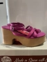 Дамски сандали Jeffrey Campbell в цвят фуксия с дървена платформа номер 40, снимка 3