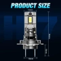 H7 LED крушки за фарове – мощна бяла светлина 6000–6500K, по-добра видимост и лесен монтаж Plug & Pl, снимка 6