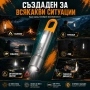 Мощен LED фенер къмпинг преносима лампа USB зареждане за риболов палатка туризъм аварии автомобил, снимка 5