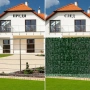 Изкуствен жив плет от бръшлян 1.5 x 3 м – UV устойчив, плътна зелена стена за балкон и ограда, снимка 3