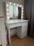 Бяла тоалетка Beauty с лед осветление, снимка 2