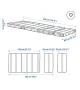 Детско разтегателно легло IKEA SLAKT с включена подматрачна рамка и матрак + подарък преграда, снимка 15
