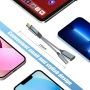Преходник DAC USB C към 3,5 мм Aux жак за слушалки и адаптер за зарядно USB C 60W бързо зареждане , снимка 3