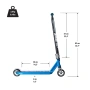 Тротинетката Oxelo MF One Blue freestyle за трикове за ръст 110 - 140 до 100 кг., снимка 7