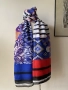 Голям шал Desigual в синьо и червено, снимка 7