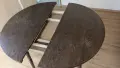 кръгла маса с естествено покритие фурнир, снимка 4