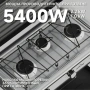 Газова печка HOMELUX с 3 горелки – 5.4 kW, комплект с маркуч и регулатор, идеален за къмпинг и двор, снимка 4