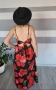 Дълга рокля с ефектен гръб и цепка, снимка 2