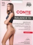 Чорапогащник стягащ Conte Balance 15 den, снимка 1