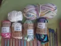 Куки прави и обръчи, куки за плетене на 1 кука и прежди, снимка 4