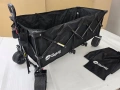 XXXL Сгъваема транспортна количка Sekey, 300L обем, до 200kg товар, черна, снимка 12