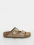 Чехли Birkenstock Arizona Suede Leather Narrow кафяв (faded khaki), снимка 2