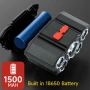 Челен челник с 5 LED диода, акумулаторна батерия 18650 и USB зареждане – идеален за риболов 10264, снимка 15