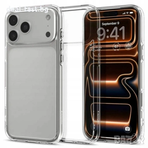 Твърд калъф Spigen Ultra Hybrid за Apple iPhone 17 Pro Max / Кристално прозрачен / ACS10278 /