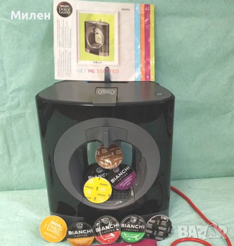 Кафемашина с гаранция 1 година NESCAFÉ® Krups Dolce Gusto OBLO.Black , снимка 6 - Кафемашини - 54456145