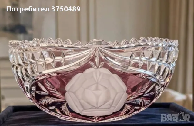 Кристална купа /фруктиера , снимка 4 - Аксесоари за кухня - 55617384