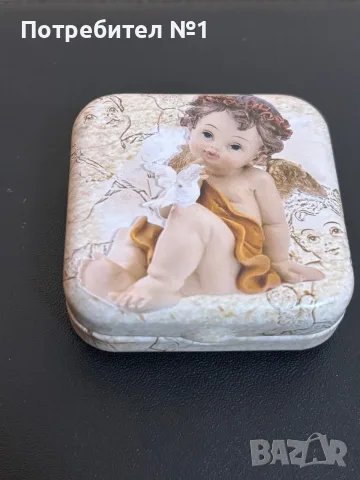 Колие ангелче с камък, снимка 3 - Колиета, медальони, синджири - 55420749