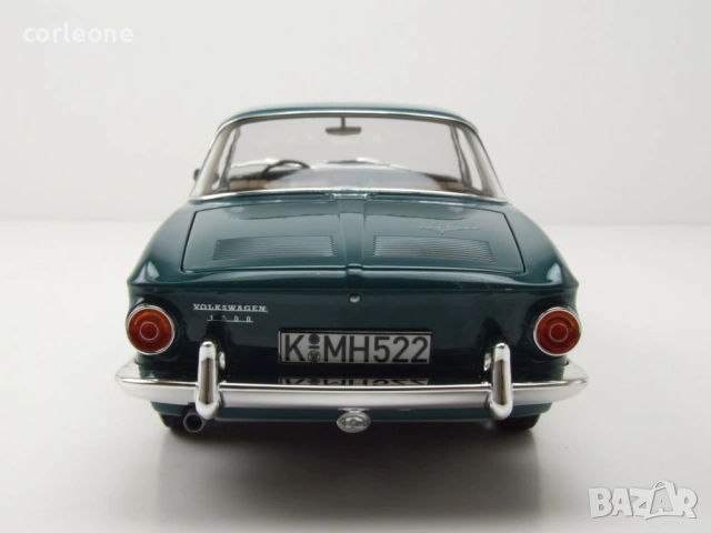Volkswagen Karmann Ghia 1500 1963 - мащаб 1:18 на Norev моделът е нов в кутия VW, снимка 10 - Колекции - 54855189