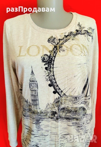 Блуза с Картина - Лондон - LONDON-UK- LC WAIKIKI, снимка 3 - Тениски - 54606282