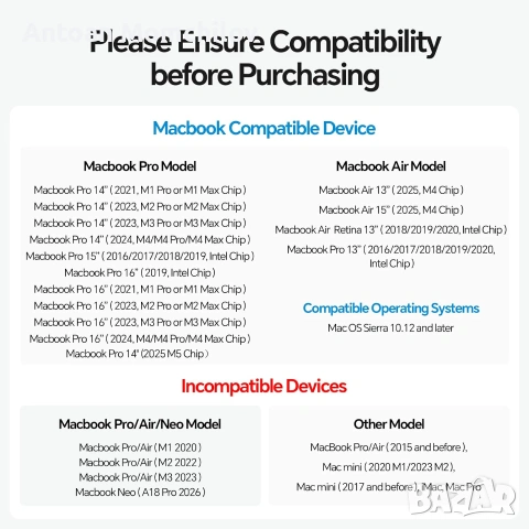 Докинг станция PULWTOP 10 in 1 за MacBook, снимка 9 - Кабели и адаптери - 55030875