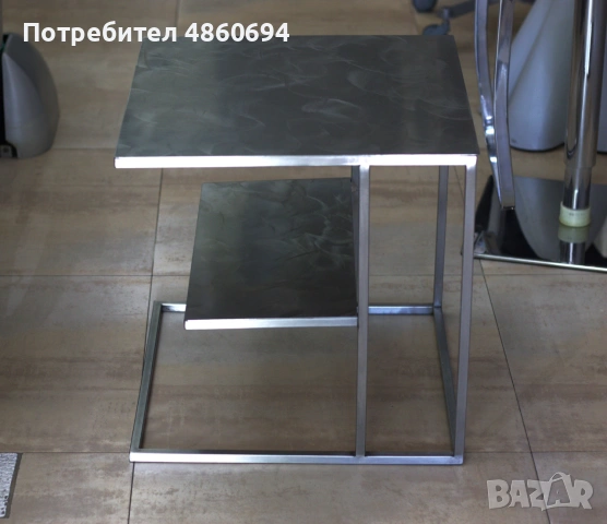 Малка иноксова масичка, снимка 2 - Маси - 54967672