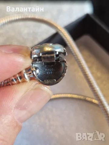 Сребърно колие PANDORA , снимка 2 - Колиета, медальони, синджири - 55592768