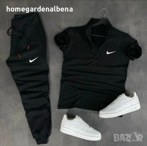 Мъжки комплект Nike – Поло тениска + Панталон! 👕👖🖤, снимка 3 - Спортни дрехи, екипи - 54316629