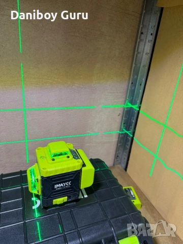 Професионален IMAYCC 4x360 Самонивелиращ се лазерен нивелир, 4D лазерен нивелир, 16 линии , снимка 8 - Други инструменти - 54715257