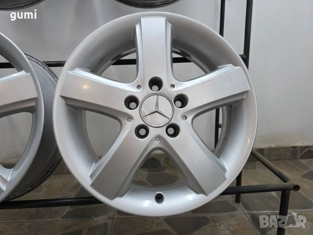 4бр 16ски джанти за MERCEDES 5х112мм A161480 , снимка 2 - Гуми и джанти - 55086708