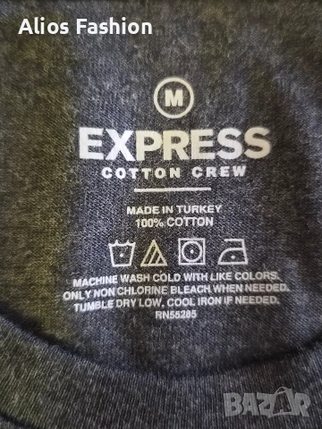Нова мъжка тениска Express Cotton Crew, 100% памук, Размери: S, M, L, снимка 4 - Тениски - 55060747