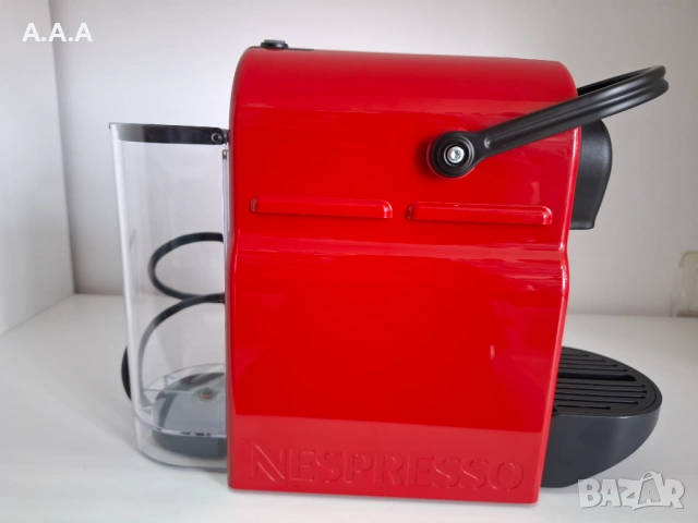 Кафемашина с капсули Nespresso - Inissia Red, C40-EURENE5-S, 19 bar, 0.7 l, Rubi Red, снимка 4 - Кафемашини - 54024105