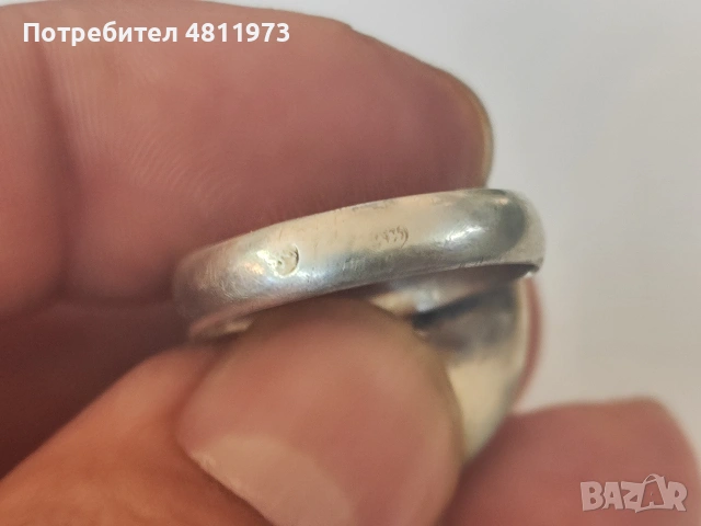 Сребърен пръстен 925 с яспис, снимка 6 - Пръстени - 54423384