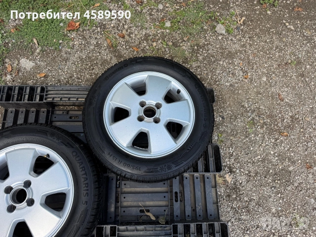 2бр.НОВИ Резервни гуми+АЛУМИНИЕВИ ДЖАНТИ 15цола 4x100-Opel,Chevrolet,Fiat, снимка 4 - Гуми и джанти - 55283236