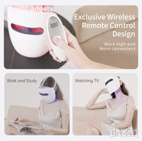 HIME SAMA Miracle ACE RB-034 – 8-цветна LED маска за лице с Photon Light Therapy, снимка 3 - Други - 54553124