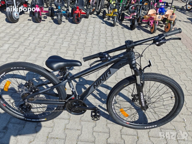 BG Алуминиев велосипед 26" NINJA черен, снимка 3 - Велосипеди - 54335016