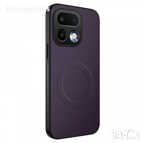 WANLONFENG TQ Магнитен Калъф за Realme 16 Pro 5G - PC+TPU, Карбон текстура, 4 цвята, снимка 4 - Калъфи, кейсове - 54155793