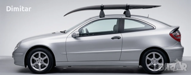 Mercedes w203 Coupe и CLC cl203 - Оригинален багажник за покрив (напречни греди, релси, рейлинг), снимка 7 - Аксесоари и консумативи - 55274271