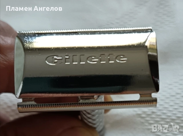 Ретро самобръсначка Gillette Tech 1945-1950г.Made in England. , снимка 2 - Антикварни и старинни предмети - 55083029